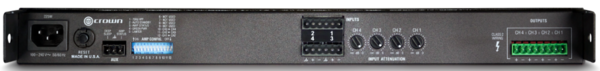 CT4150 4CH POWER AMPLIFIER - 4 X 125W PER CHANNEL @ 4OHM & 8OHM/ ADDITIONAL XFMR 4/8 NEEDED FOR 70V OR 100V
